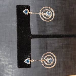 London Blue Topaz Sterling Silver Earrings